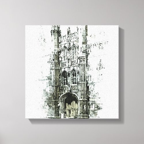 Gateway to Kings College Canvas Print