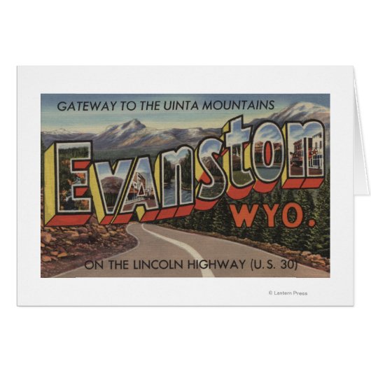 Gateway to the Uinta Mountains - Evanston, WY Cards (Front Horizontal)