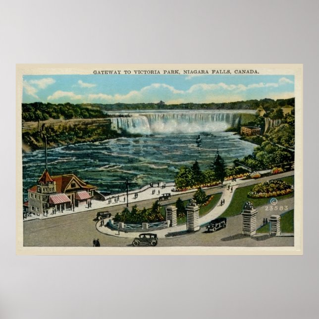 Gateway to Victoria Park, Niagara Falls, Canada Poster (Front)