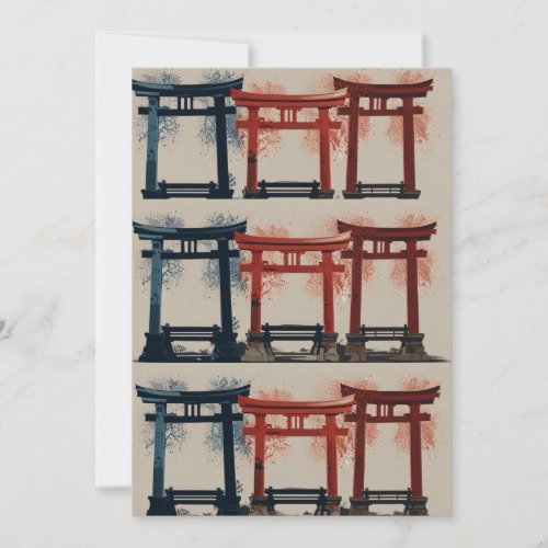 Gateways to the Extraordinary Torii_inspired  Holiday Card