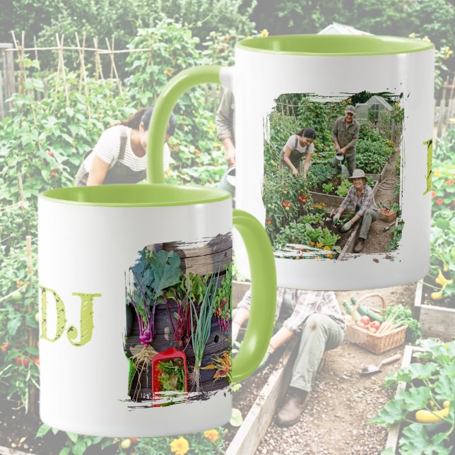 Gather, Grow & Remember Personalized Photo Mug (Creator Uploaded)