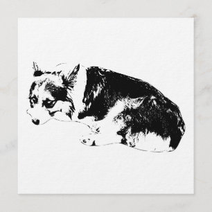 Gather Ink, Cozy Corgi Invitation