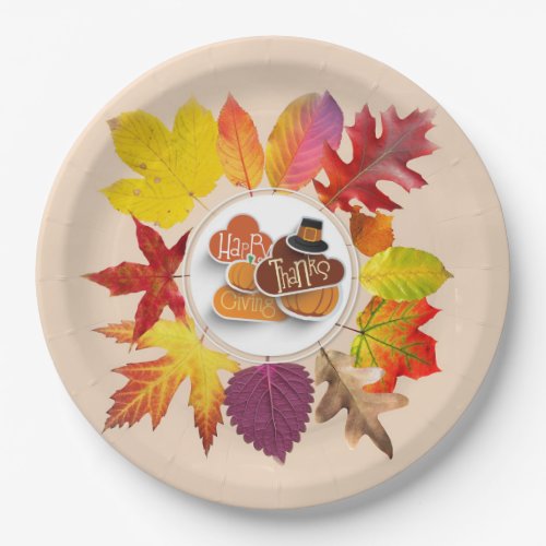 Gather Round Thanksgiving Paper Plates