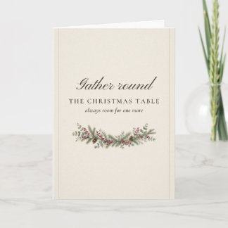 Gather Round the Christmas Table Card