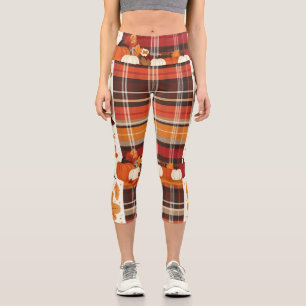 Gather 'Round the Plaid Capri Leggings