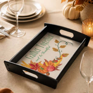 Gather Together   Fall-Themed Serving Tray