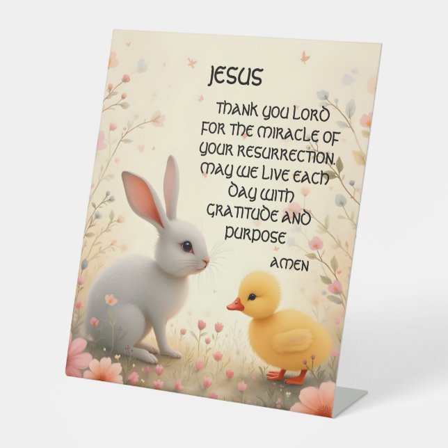 gather together for easter pedestal sign (Front)