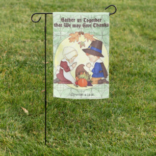 Gather Us Together Pilgrim Garden Flag