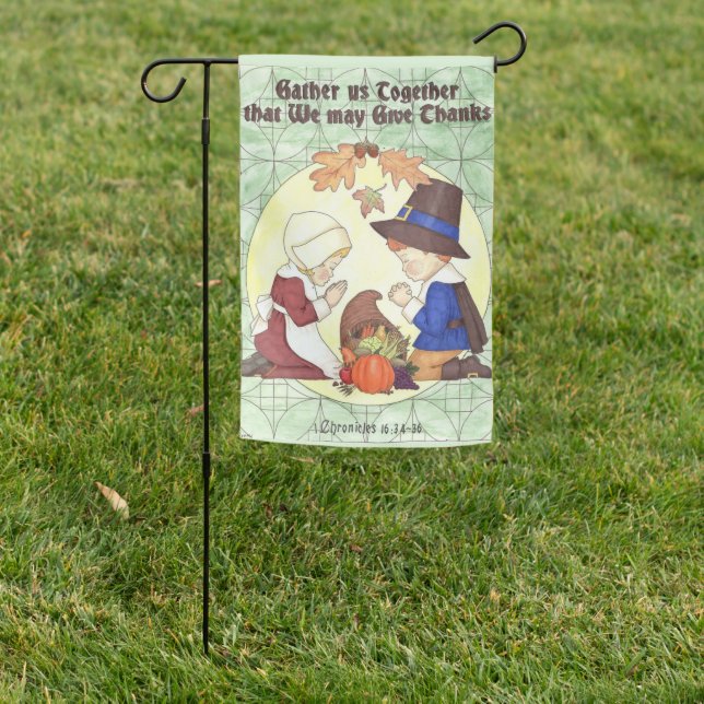 Gather Us Together Pilgrim Garden Flag (In SItu)