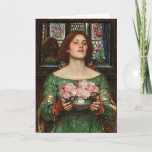 Gather Ye Rosebuds   John William Waterhouse Card