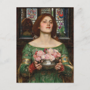 Gather Ye Rosebuds   John William Waterhouse Postcard
