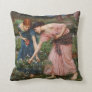 Gather Ye Rosebuds Pre-Raphaelite Throw Pillow