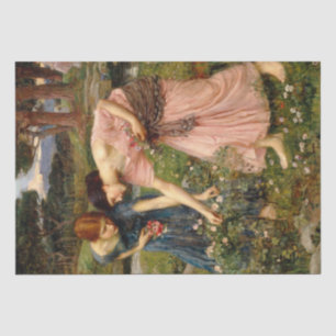 Gather Ye Rosebuds While Ye May - 1909  Tissue Paper