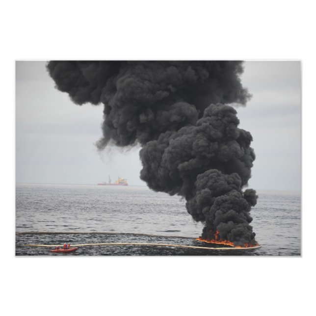 Gathered concentrated oil burns photo print (Front)