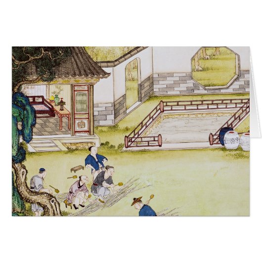 Gathering bamboo to make paper cards (Front Horizontal)