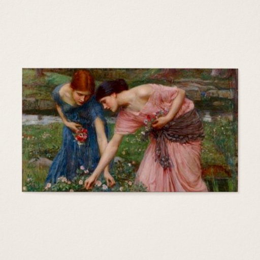 Customizable Gathering Flowers Business Card Template