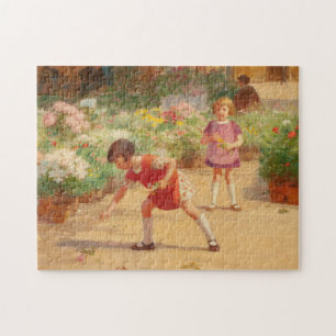 Gathering Flowers Victor Gabriel Gilbert Jigsaw Puzzle