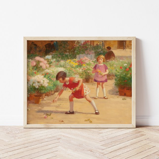 Gathering Flowers | Victor Gabriel Gilbert Poster (Creator Uploaded)