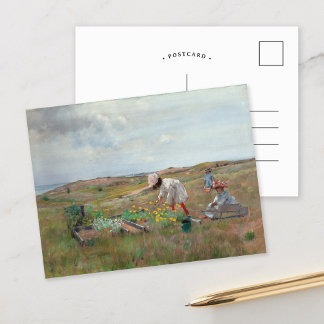 Gathering Flowers | William Merritt Chase Postcard