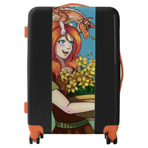 Gathering Flowers with a Dragon Luggage