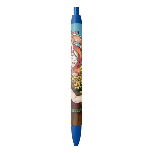 Gathering Flowers with a Dragon Pen (Front Vertical)