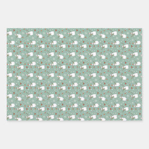 Gathering Friends Wrapping Paper Set of 3 Sheets