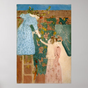 Gathering Fruit - Mary Cassatt - 1895 Poster