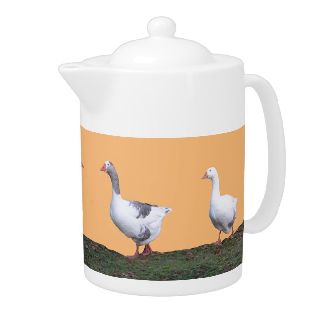 Gathering Geese Teapot (Right)