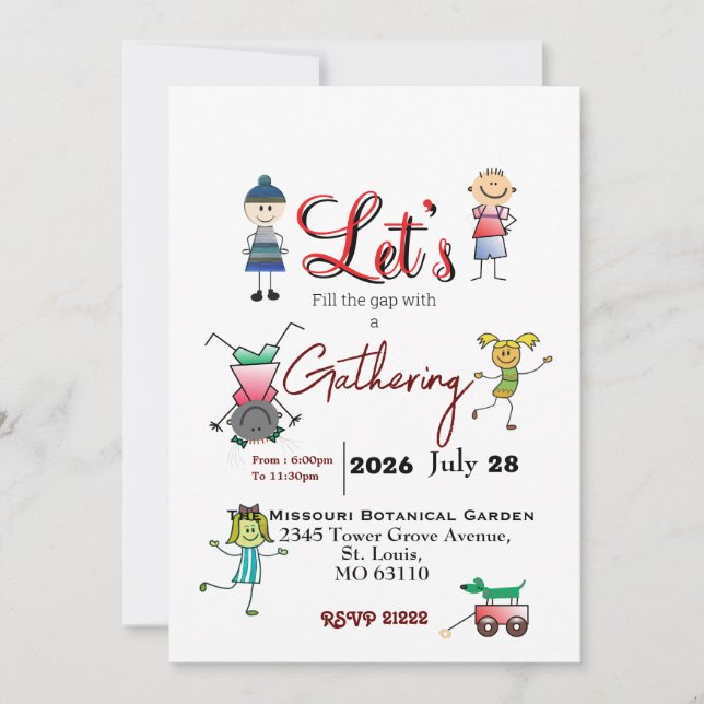 Gathering  invitation (Front)