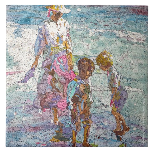 Gathering Light © – Fine Art Ceramic Tile (Front)