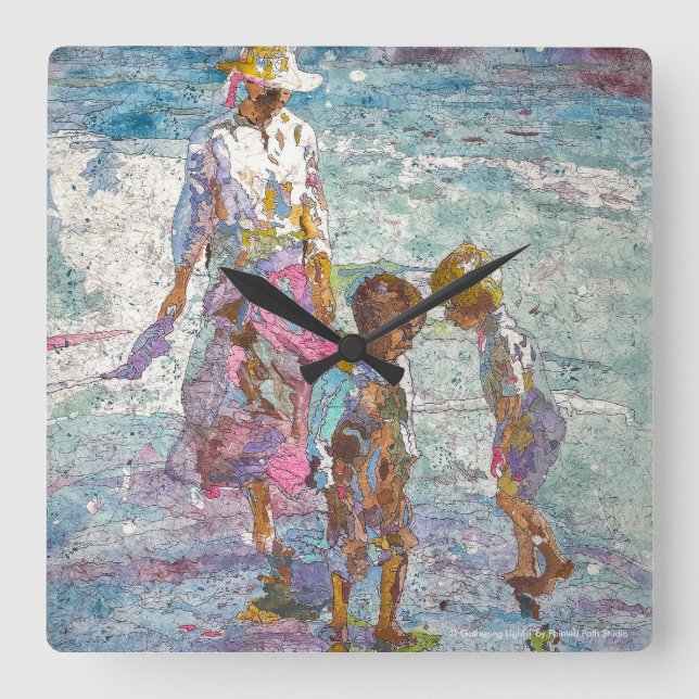 Gathering Light © – Fine Art Wall Clock (Front)