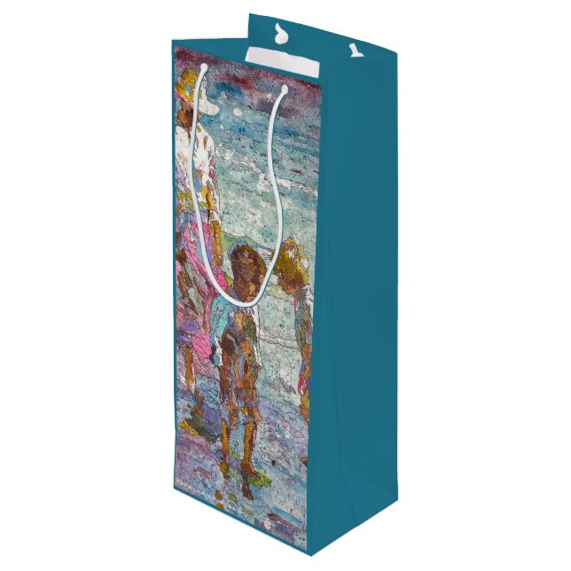 Gathering Light © – Fine Art Wine Gift Bag (Back Angled)