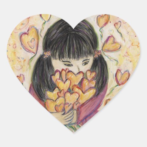 Gathering Love Hearts Custom Decal Sticker Seals