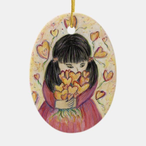 Gathering Love Hearts Holiday Gift Ornament