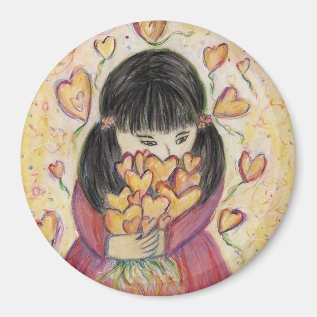 Gathering Love Hearts Inspirational Fridge Magnets (Front)