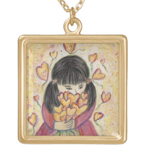 Gathering Love Hearts Jewelry Pendant Necklaces