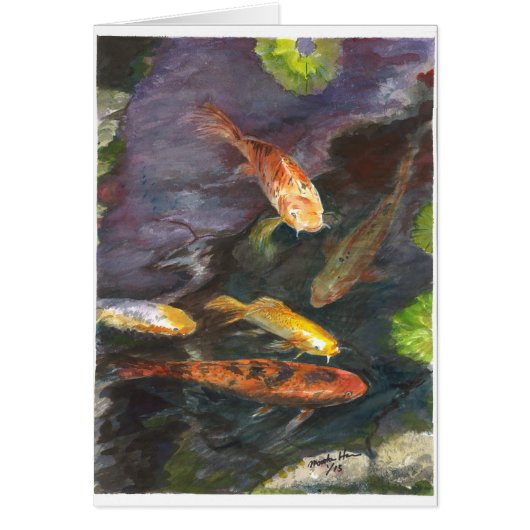 Gathering of Koi fish (Front)