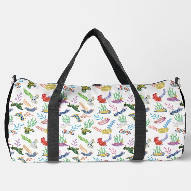 Gathering of Nudibranchs | Ocean Art Design Duffle Bag (Front)