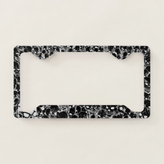 Gathering of Skulls Black License Plate Frame
