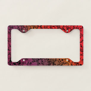 Gathering of Skulls Fire License Plate Frame
