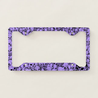 Gathering of Skulls Purple License Plate Frame
