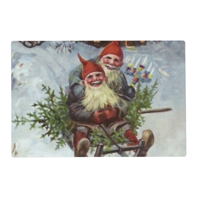 “Gathering Pine Boughs” by Jenny Nystrom Placemat (Back)