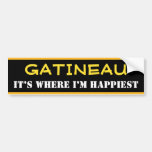 [ Thumbnail: "Gatineau" - "It’s Where I’M Happiest" (Canada) Bumper Sticker ]