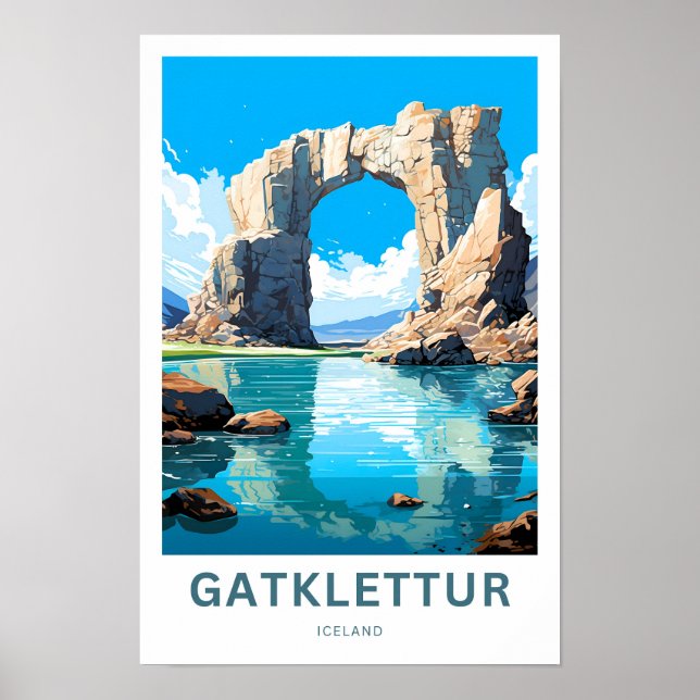 Gatklettur Ireland Travel Print (Front)