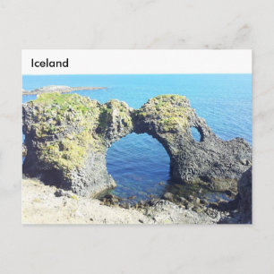 Gatklettur Stone Arch, Arnarstapi, Iceland Postcard