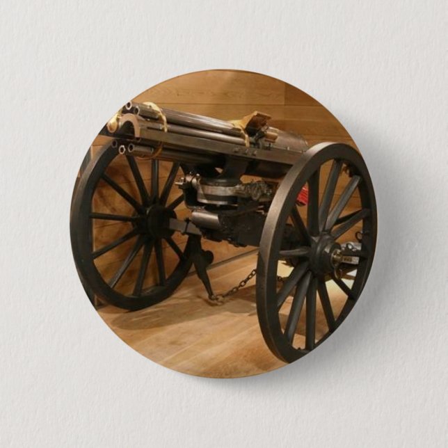 Gatlin Gun - Civil War Button (Front)