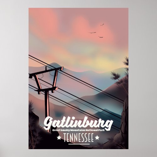Gatlinburg Great Smoky Mountains Tennessee Poster