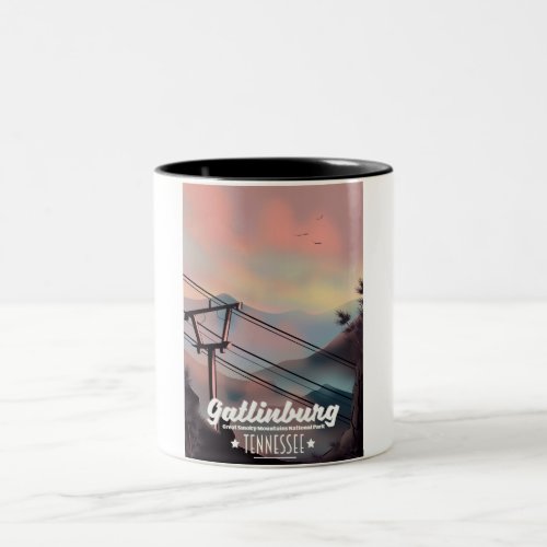 Gatlinburg Great Smoky Mountains Tennessee Two_Tone Coffee Mug