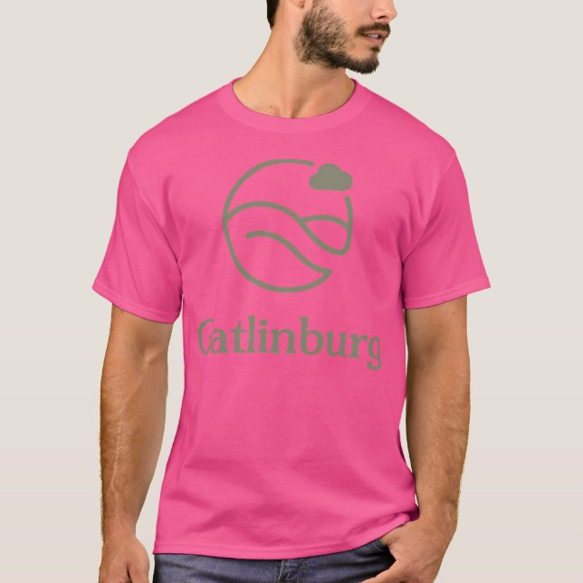 Gatlinburg Logo - Green  Active T-Shirt (Front)