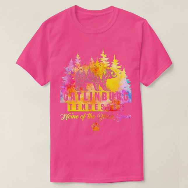 Gatlinburg Tennessee Bear Great Smoky Mountains Ti T-Shirt (Design Front)